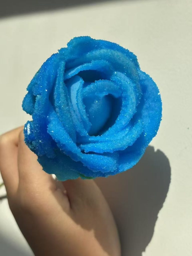 Copper sulfate crystal rose